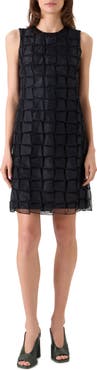 Akris Trapezoid Organza Sheath Dress
