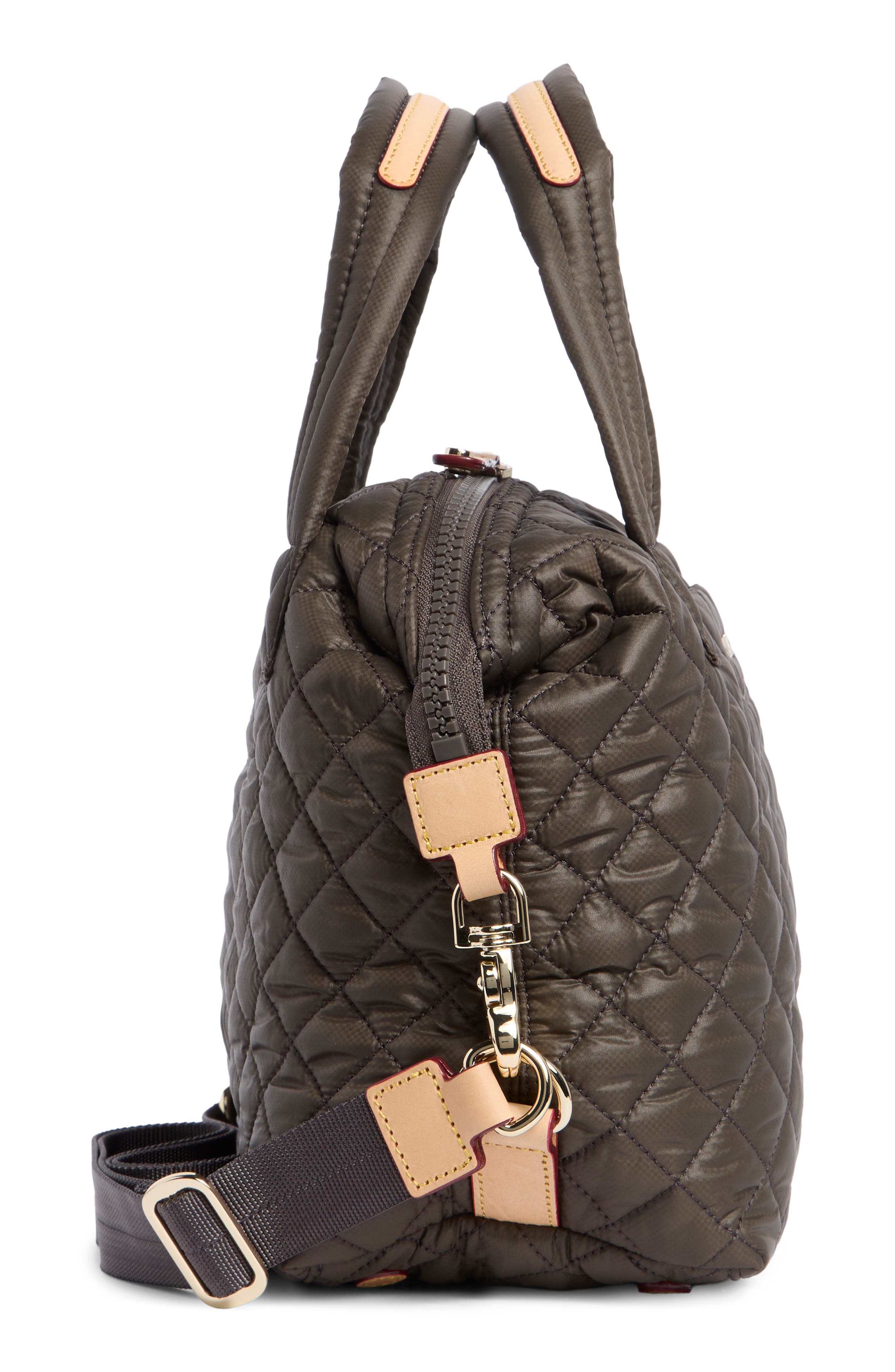 Small Sutton Deluxe Quilted Nylon Crossbody Bag, Alternate, color, MAGNET