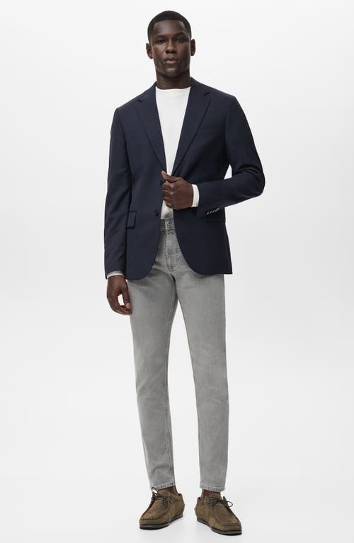 Mango Jan Slim Fit Jeans In Gray