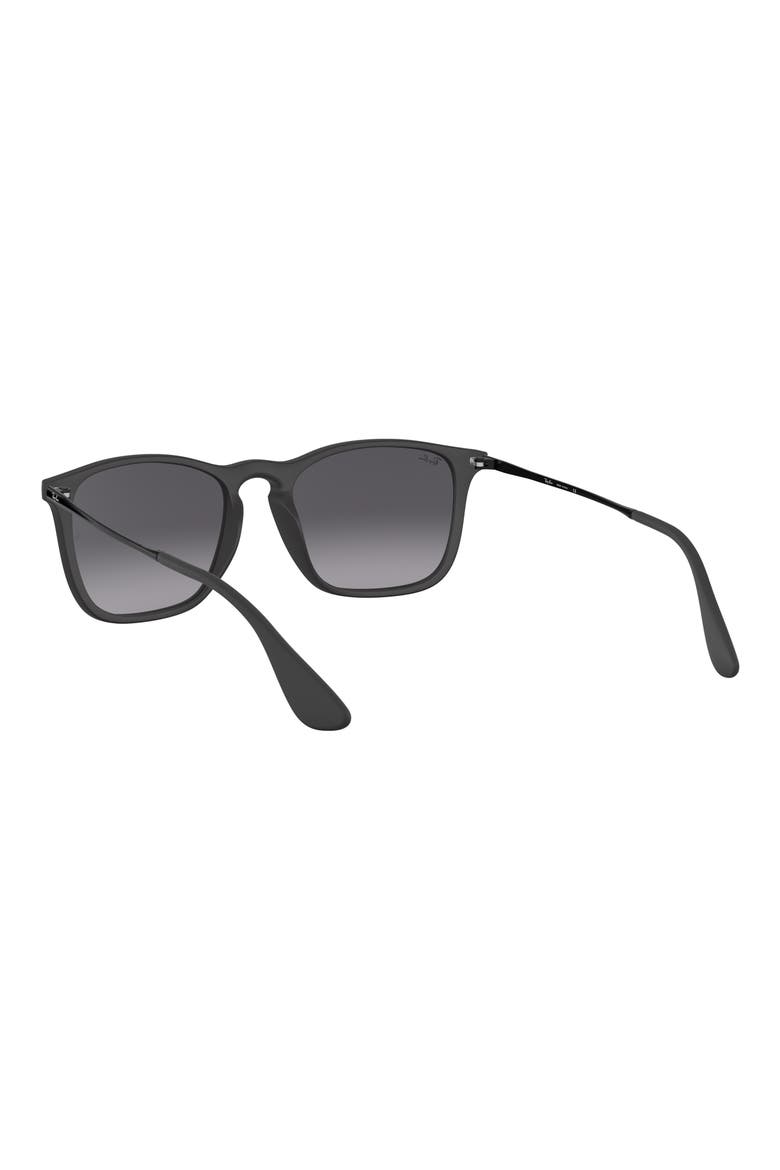 54mm Square Sunglasses, Alternate, color, BLACK