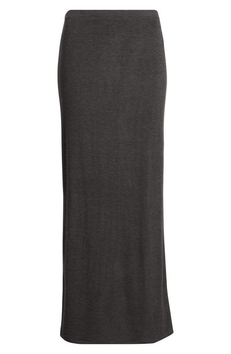 ARTLESS FOREVER Eloise Back Slit Maxi Skirt, Alternate, color, Charcoal