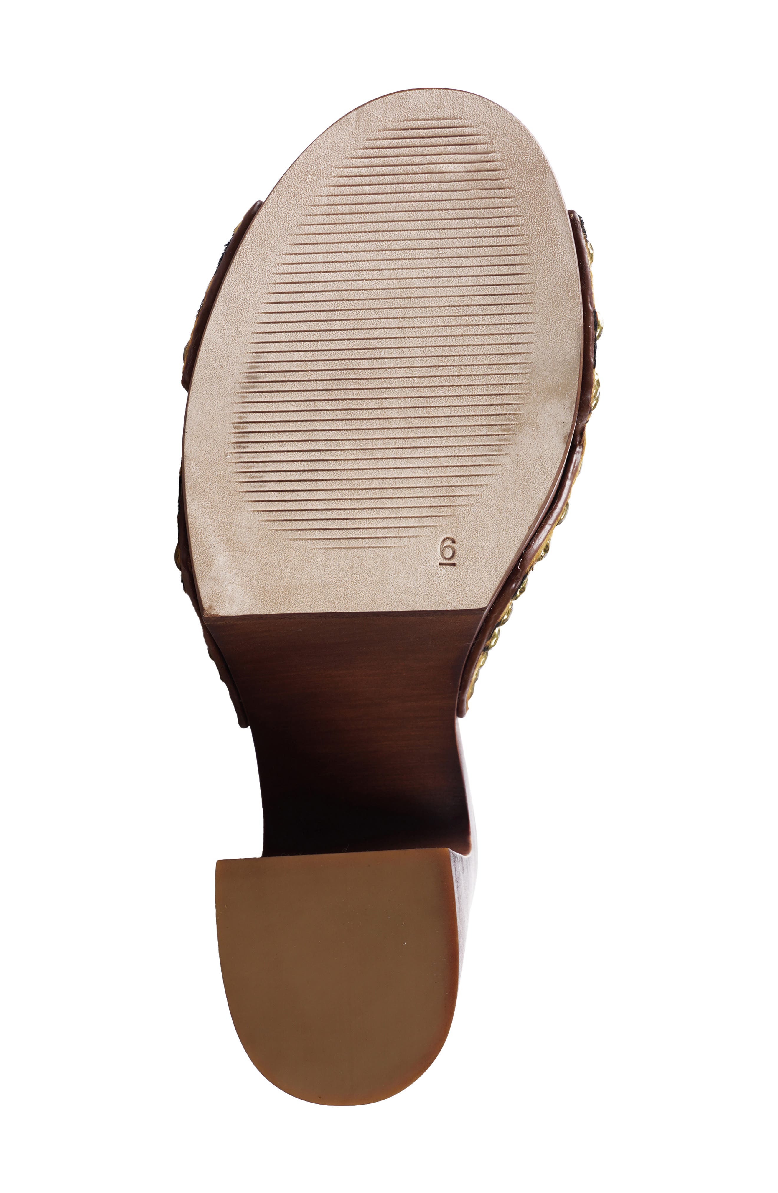 Yama Genuine Calf Hair Platform Slide Sandal, Alternate, color, LEOPARD CALF HAIR