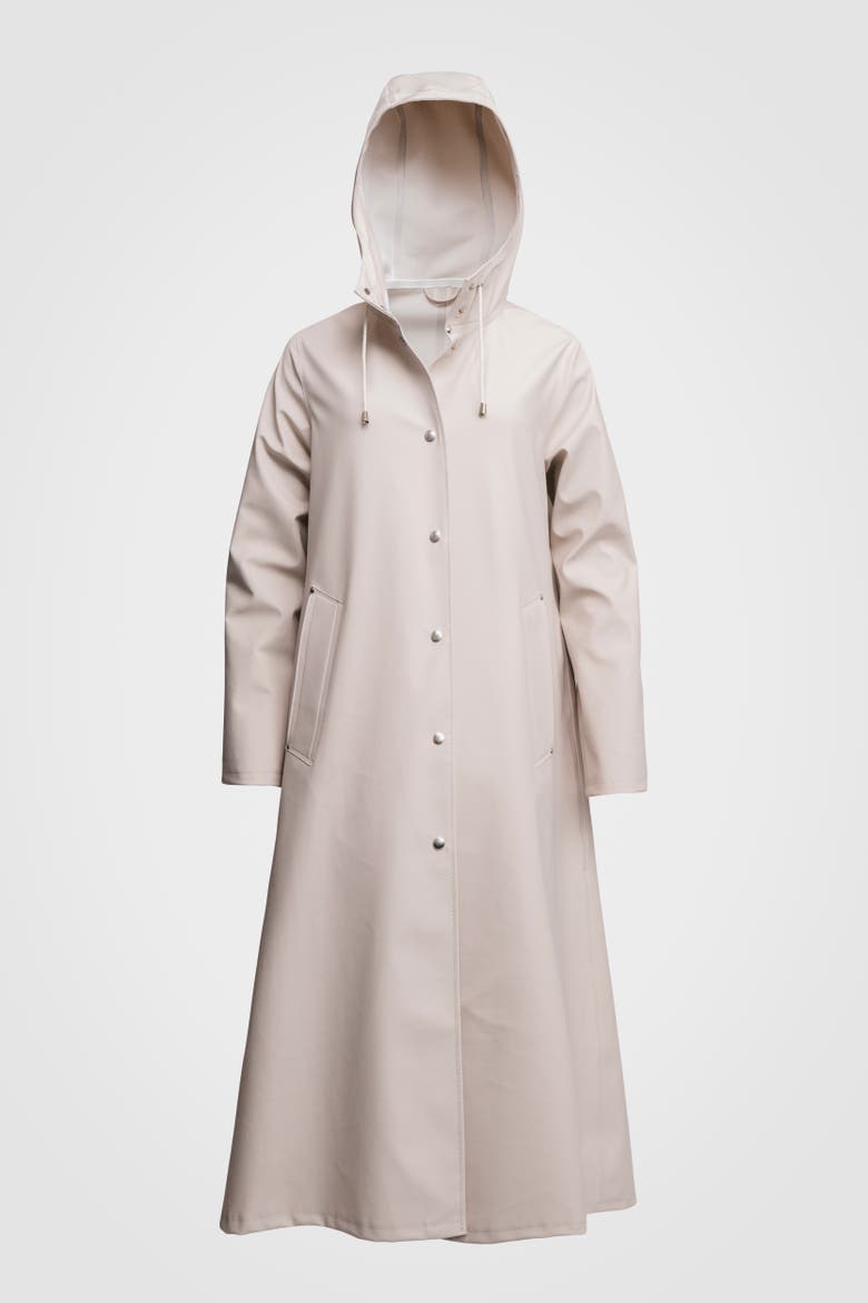 Mosebacke Long Raincoat, Alternate, color, Light Sand