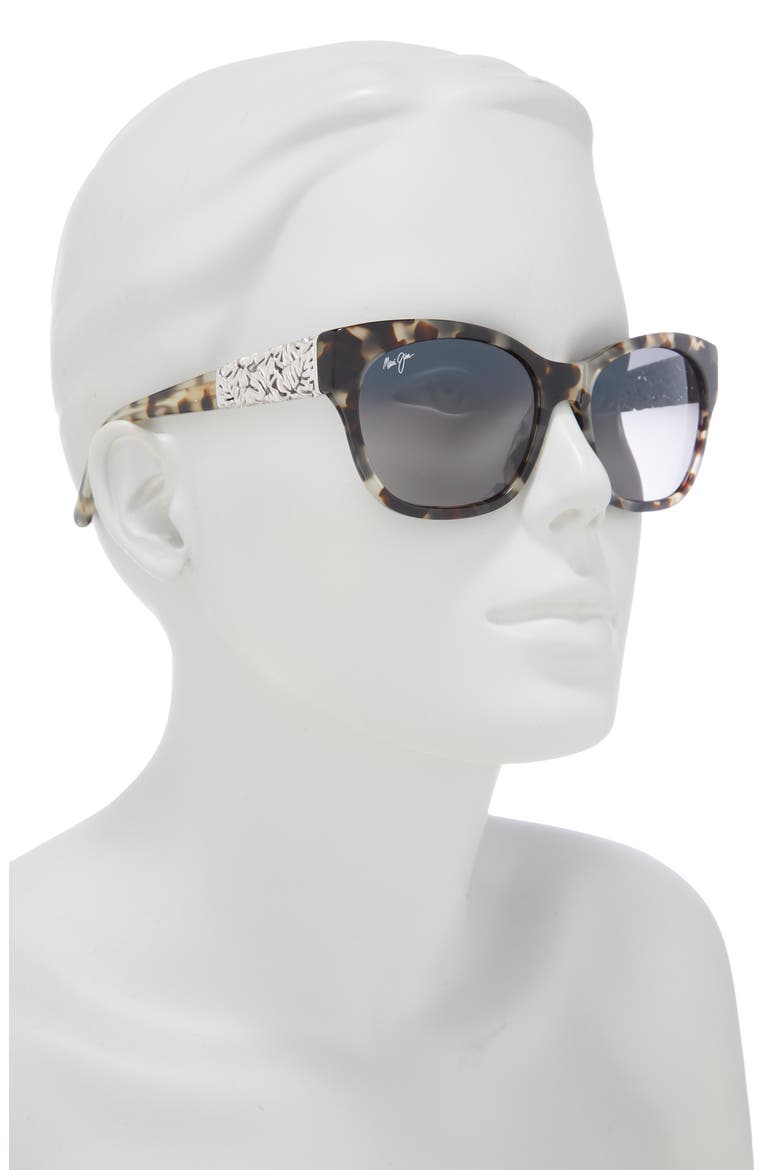 57mm Core Square Polarized Sunglasses, Alternate, color, TORTOISE TORTOISE GREY
