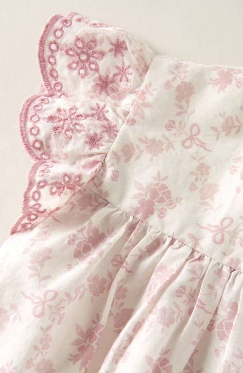 NORDSTROM NORDSTROM SCALLOPED GINGHAM CHECK COTTON TOP & BLOOMERS