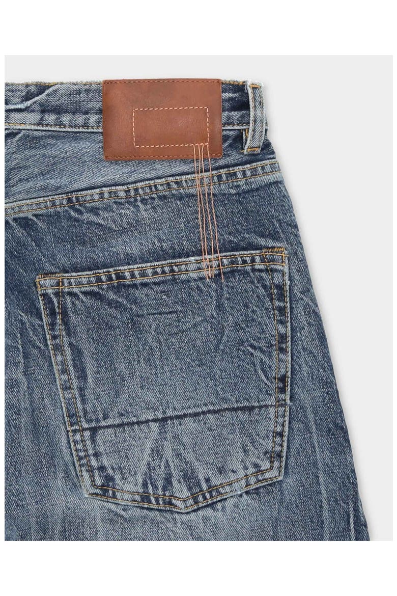 965 John Japan Selvedge with Matte silver metal rivet Regular Fit Denim Pants, Alternate, color, Stone Wash