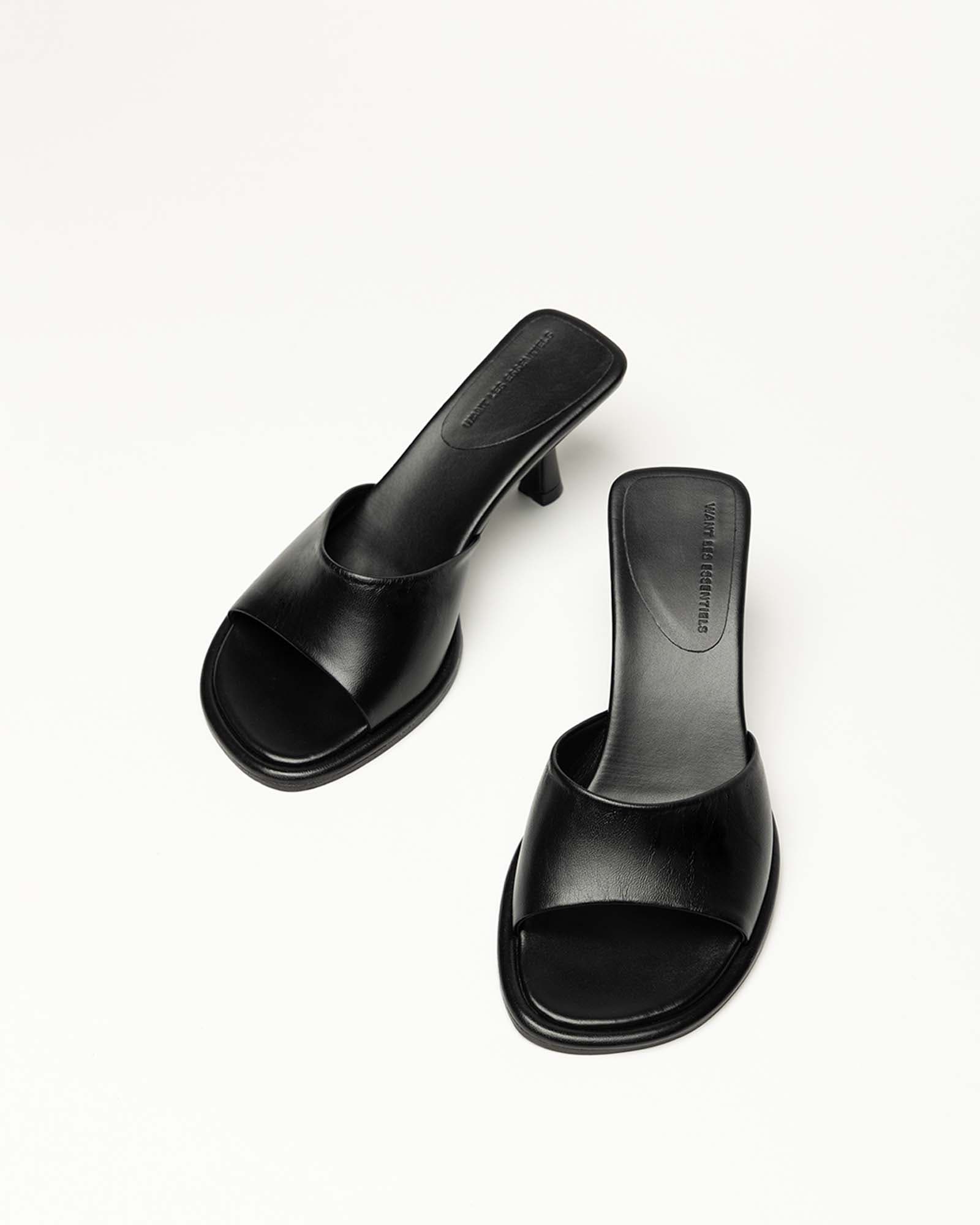 WANT Les Essentiels Holton Smooth Leather Heel Sandal, Alternate, color, 