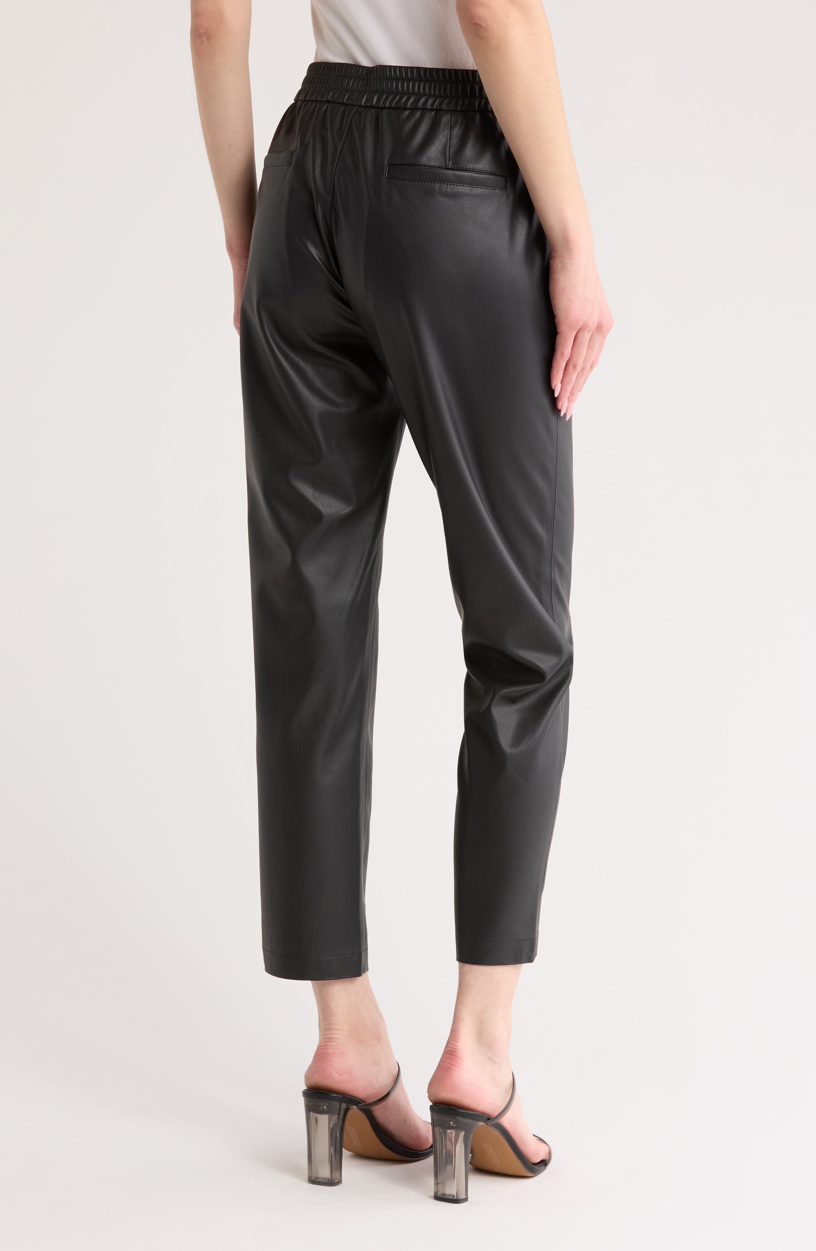 Caden Faux Leather Joggers - image 2