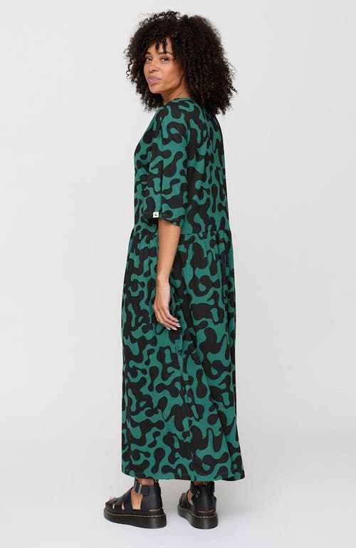 Turtledove London Organic Cotton Matilda Midi Dress In Green