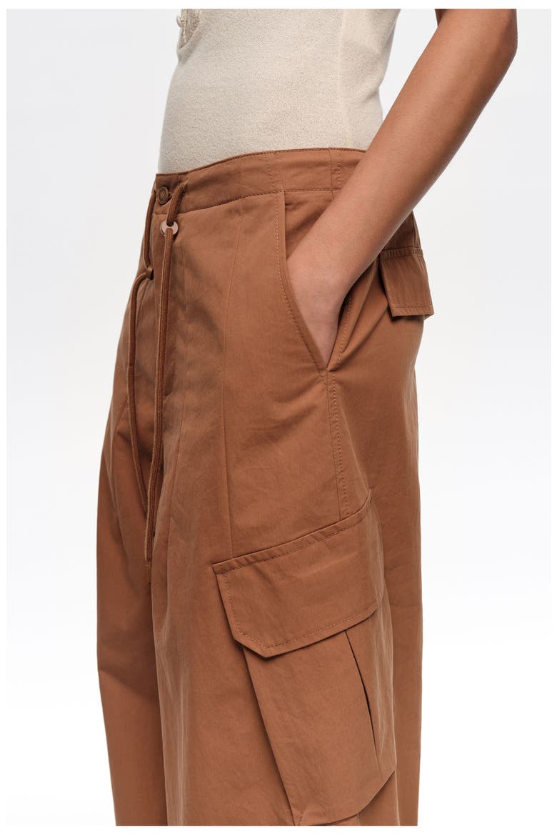 Cotton Cargo Trousers, Alternate, color, LIGHT BROWN