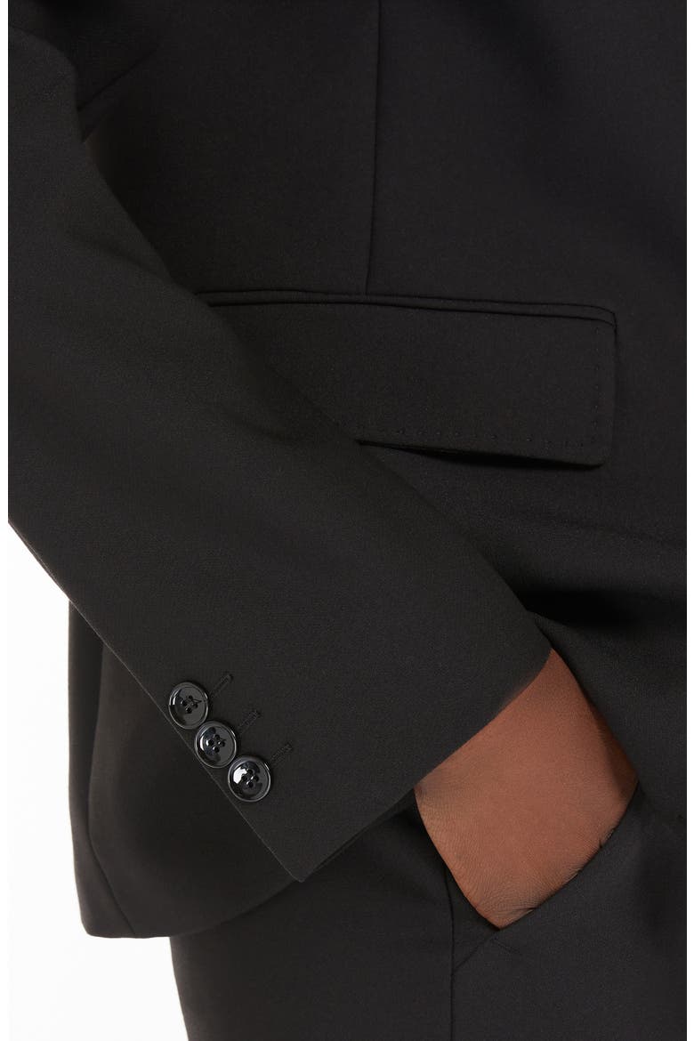 Uva One-Button Jacket, Alternate, color, BLACK