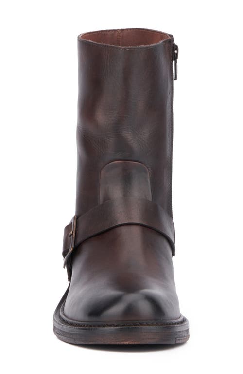 Vintage Foundry Studded Leather Boot In Brown