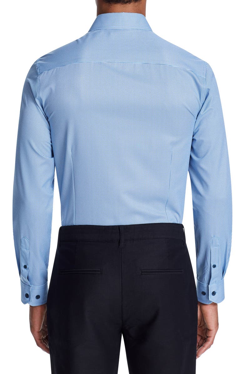 W.R.K Trim Fit Performance Stretch Houndstooth Dress Shirt, Alternate, color, 