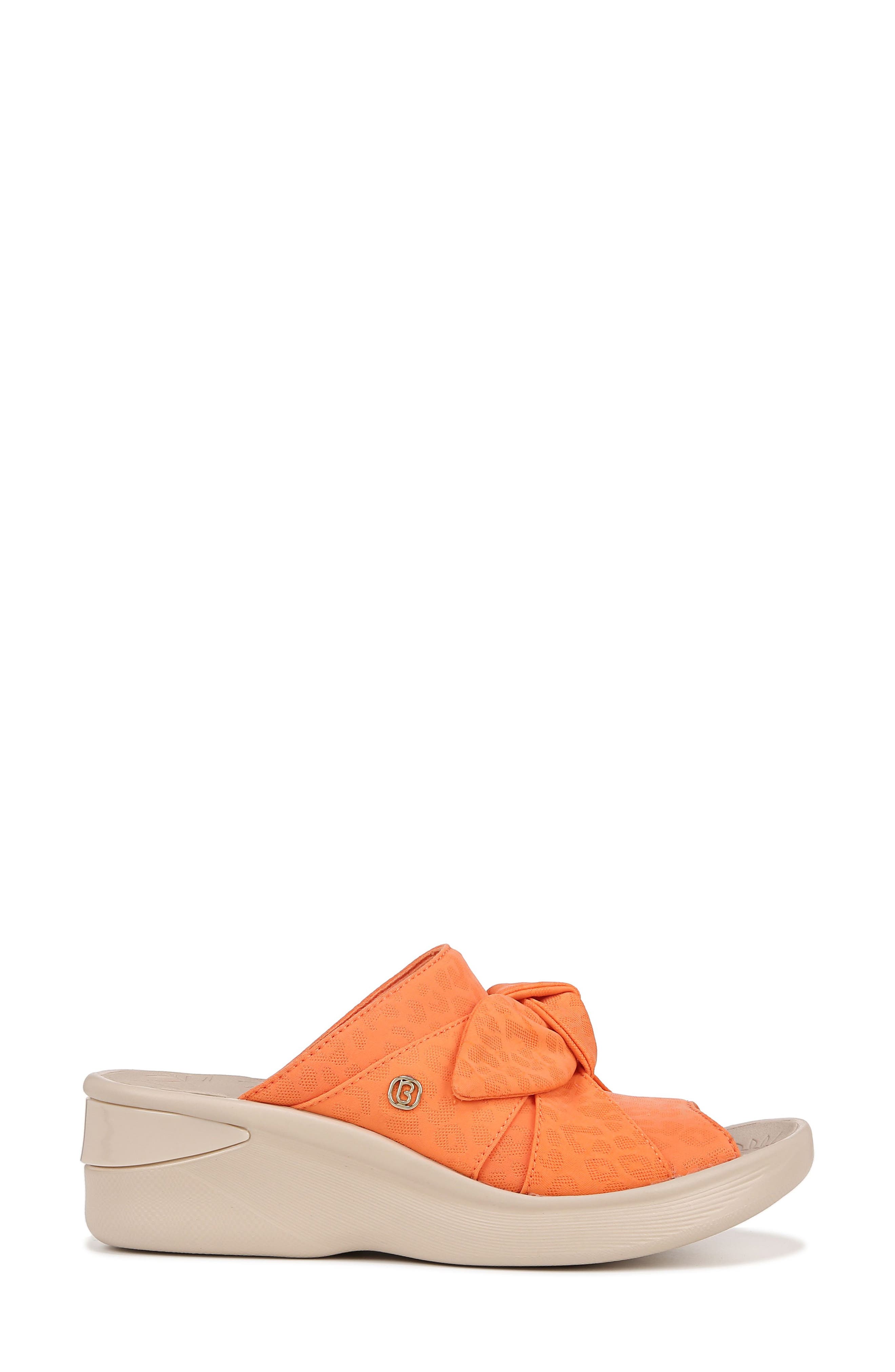 LifeStride BZees Smile II Wedge Slide Sandal, Alternate, color, Orange