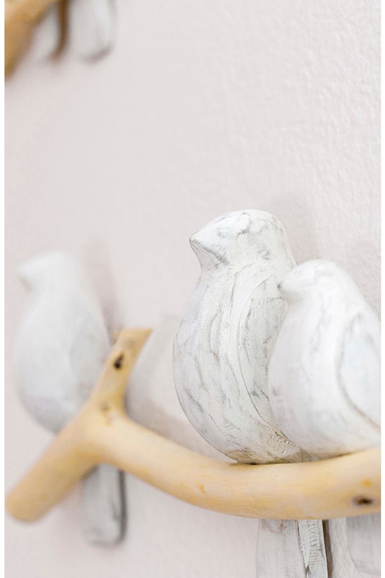 Perch Set of 2 Wooden Wall Decor, Alternate, color, WHITE