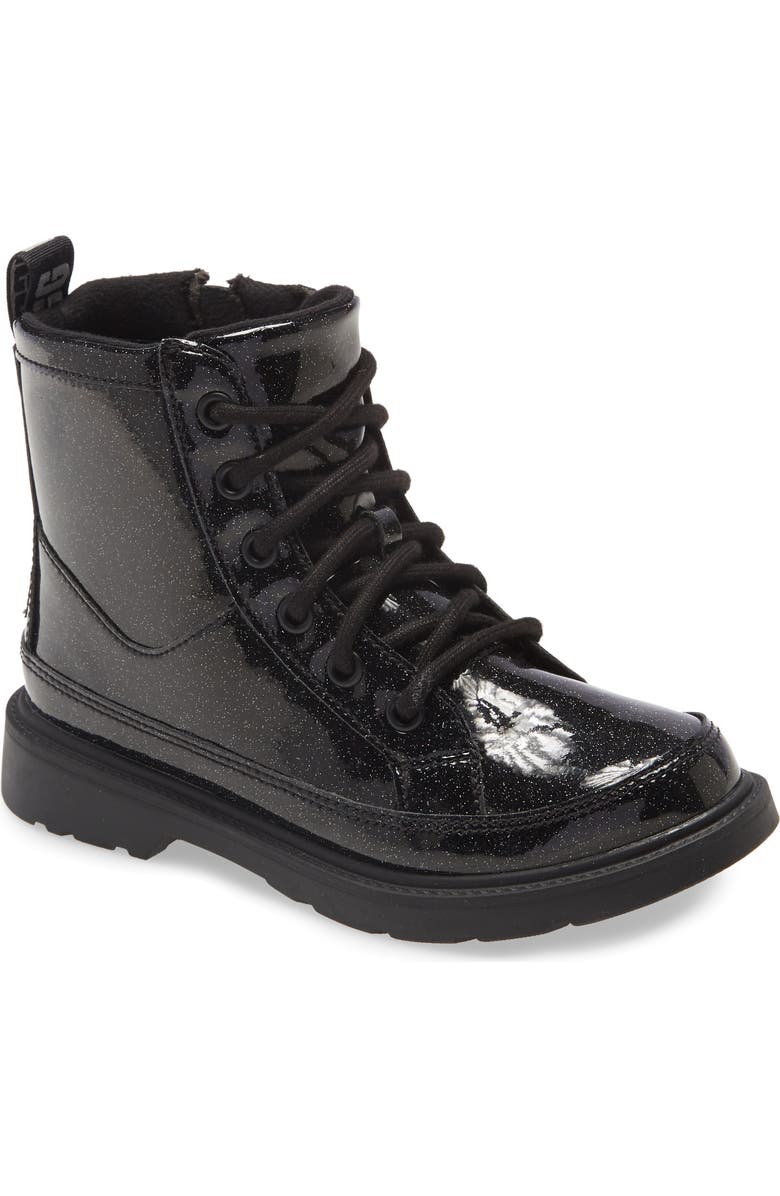 UGG<sup>®</sup> Robley Glitter Combat Boot, Main, color,
