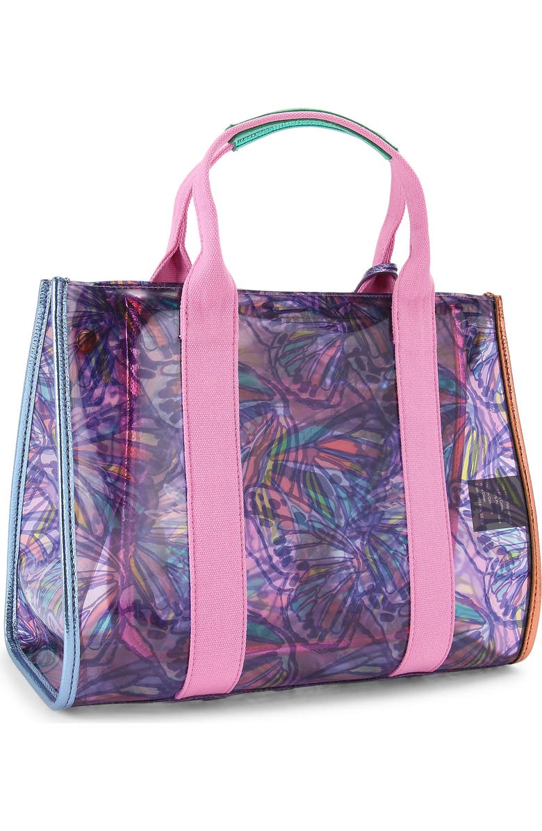 Kurt Geiger London Southbank Vinyl Tote, Alternate, color, Light/ Pastel Purple