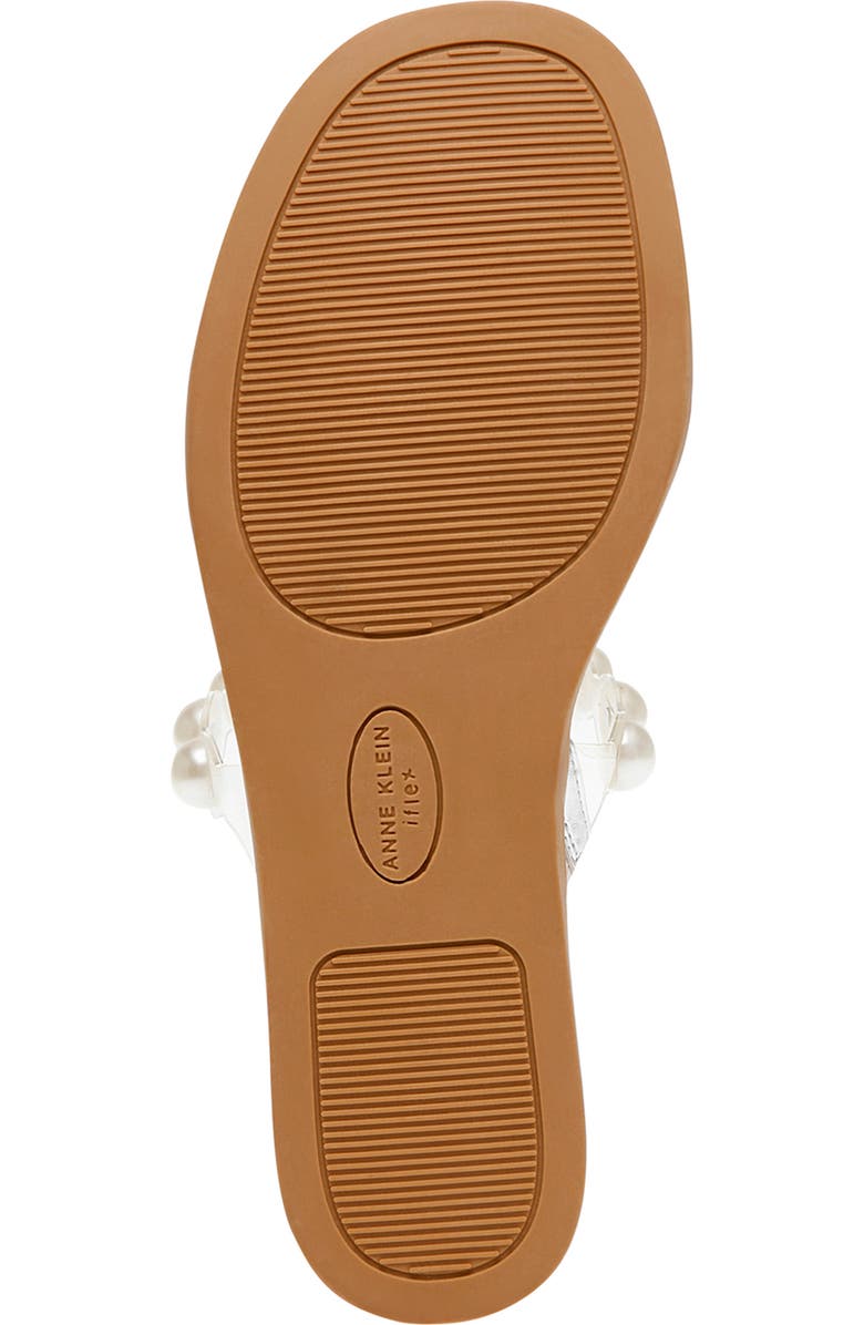 Anne Klein Bee Imitation Pearl Slide Sandal, Alternate, color,