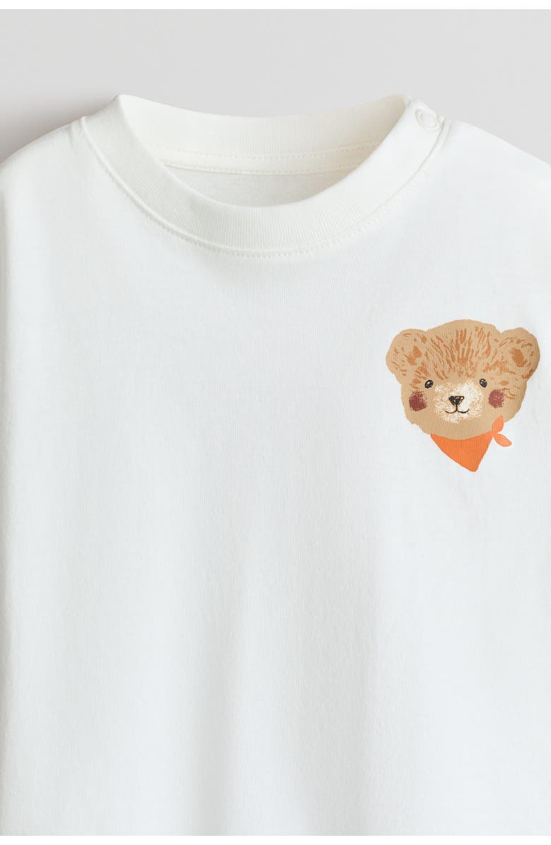 H&M 5-pack Cotton T-shirts, Alternate, color, Dark Blue/Teddy Bears
