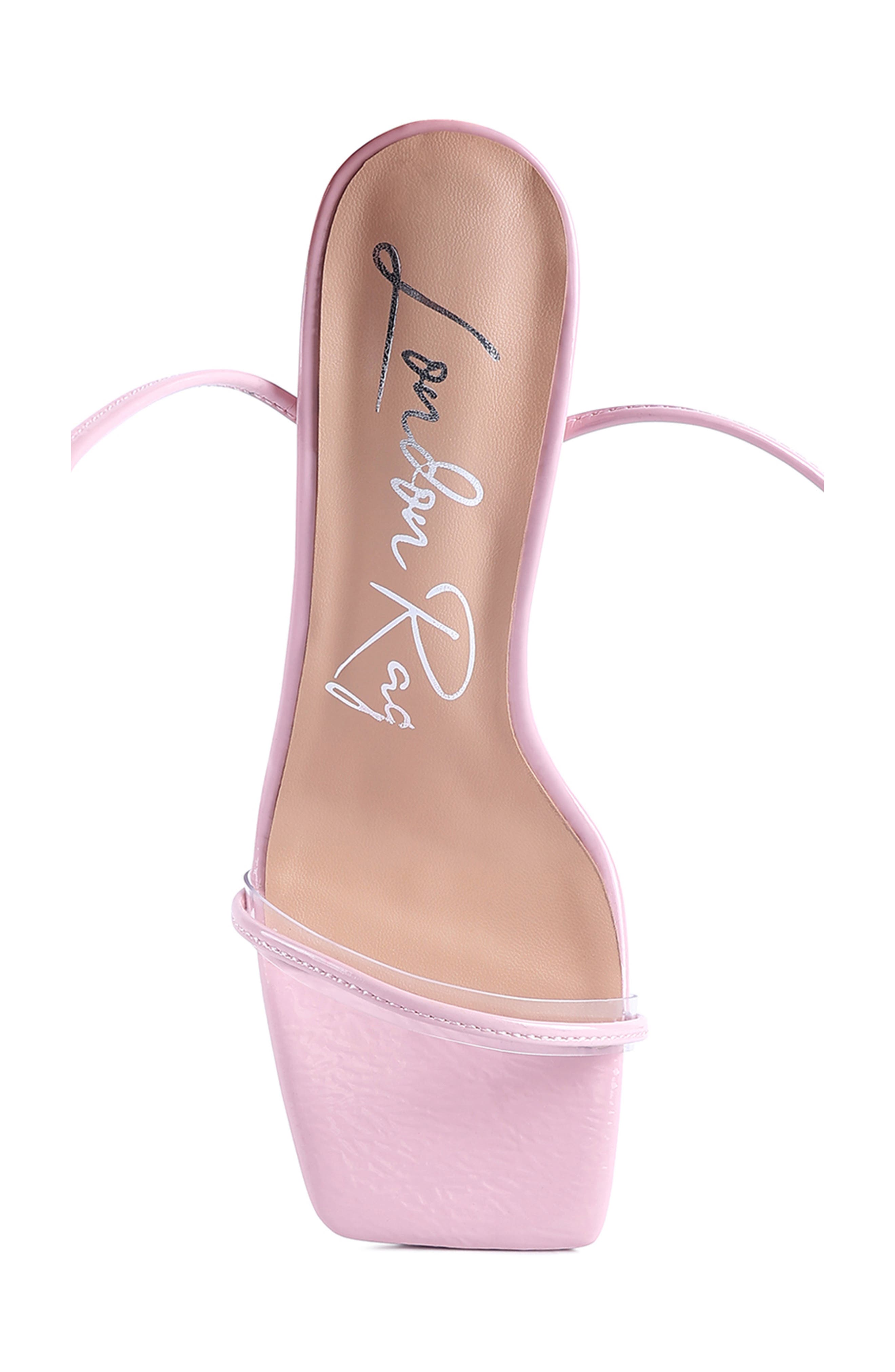 LONDON RAG Biten Lace-Up Sandal, Alternate, color, Pink