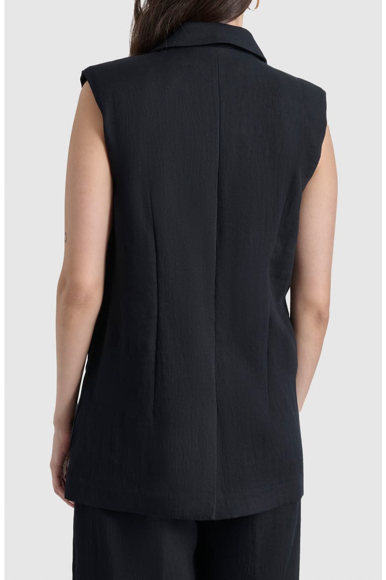 Longline Vest, Alternate, color, BLACK