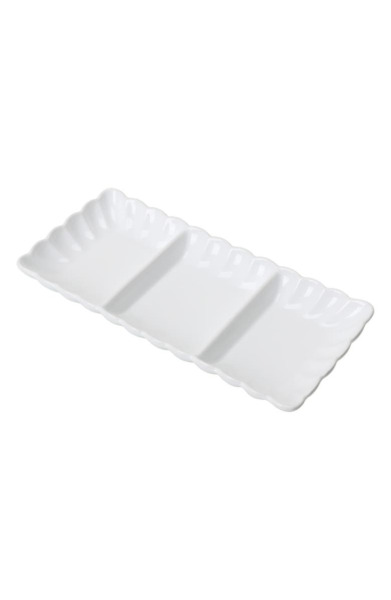 BIA Cordon Bleu Petal Set of 2 Divided Dishes Set, Alternate, color, White