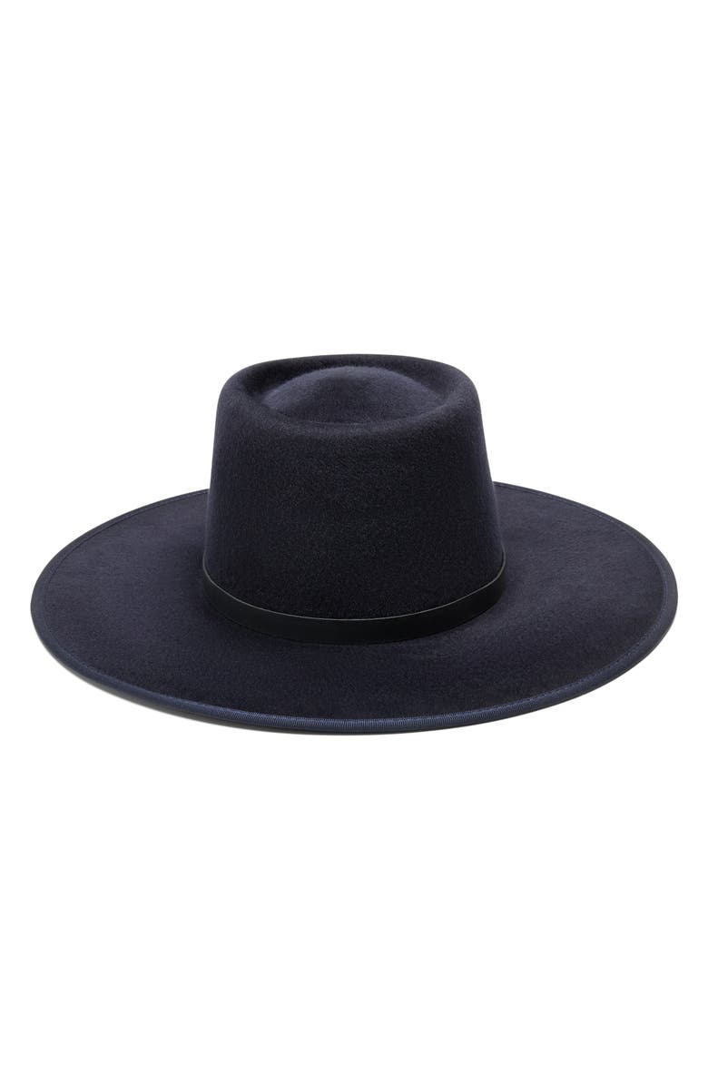 Wyeth Brush Wool Felt Rancher Hat, Alternate, color, Midnight