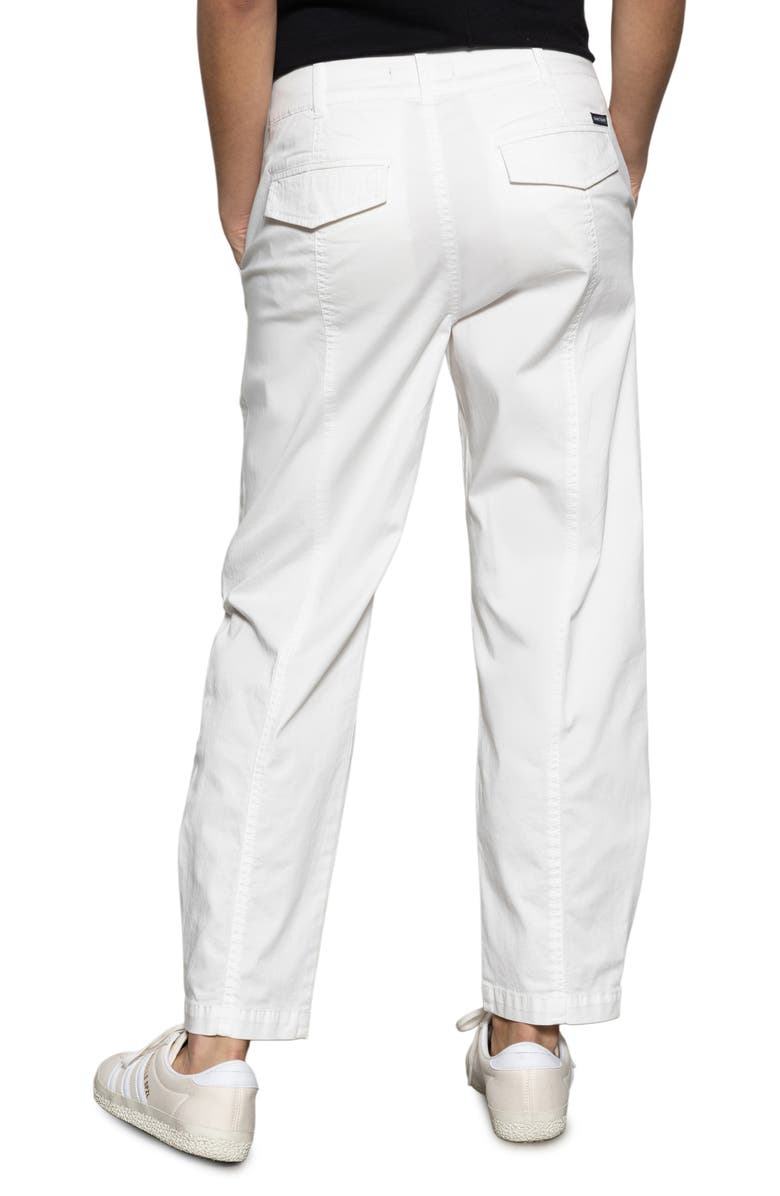 Sanctuary Sahara Tapered Stretch Cotton Utility Pants, Alternate, color, Chalk