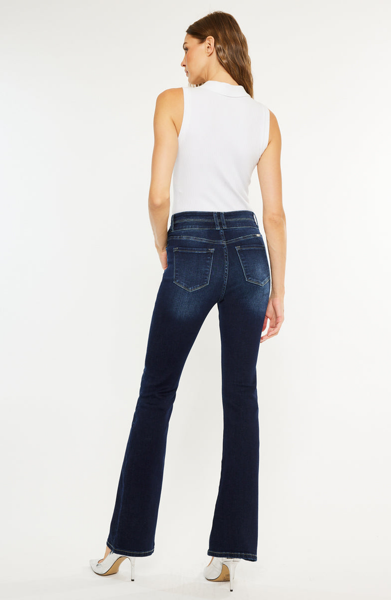 KanCan Gisella High Rise Bootcut Jeans, Alternate, color, Dark Wash