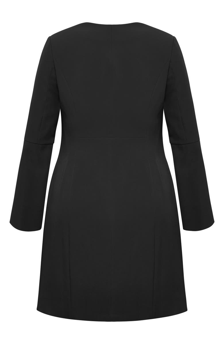 City Chic Kallie Double Breasted Long Sleeve Minidress, Alternate, color, 