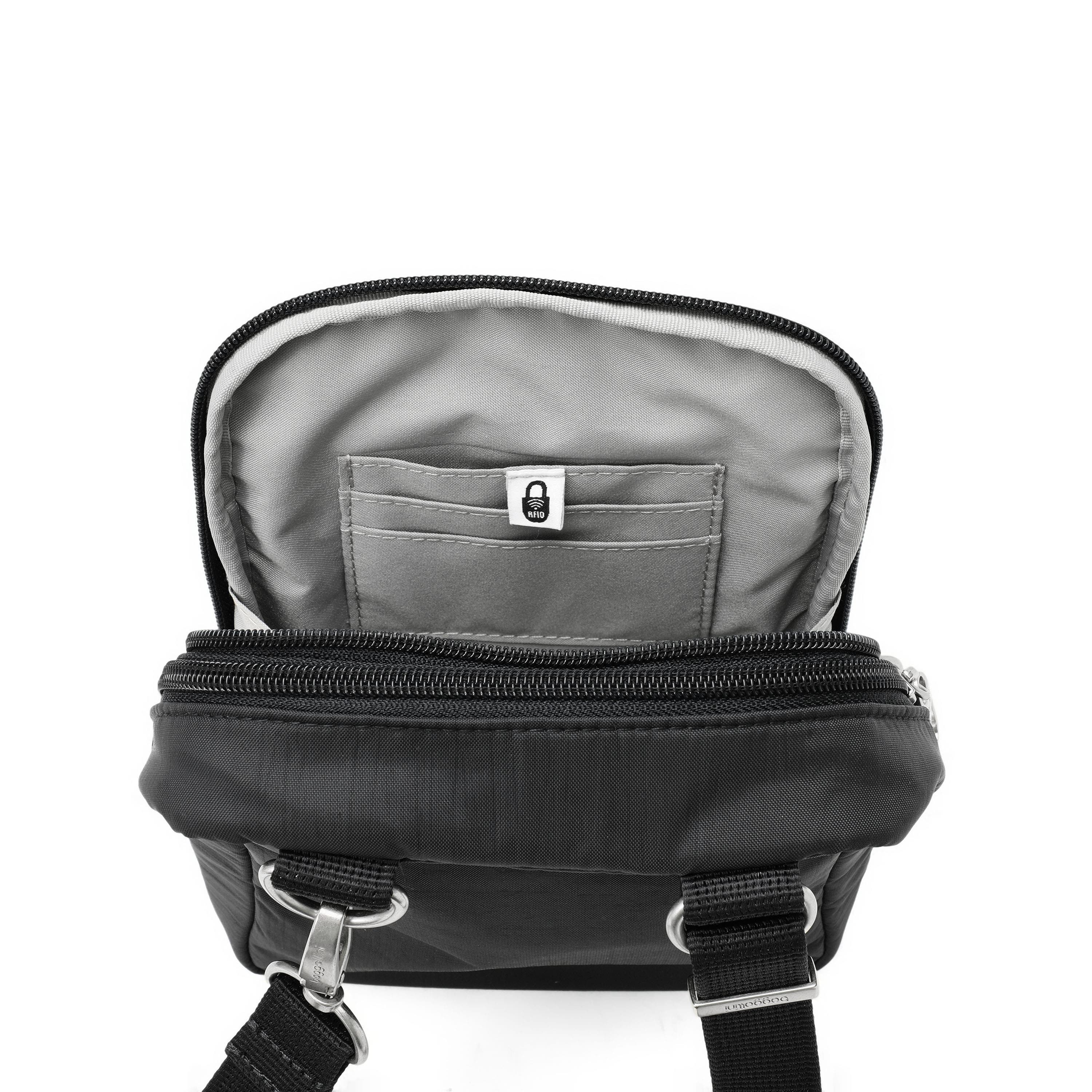 Securtex Journey Anti-Theft Mini Crossbody, Alternate, color, Black