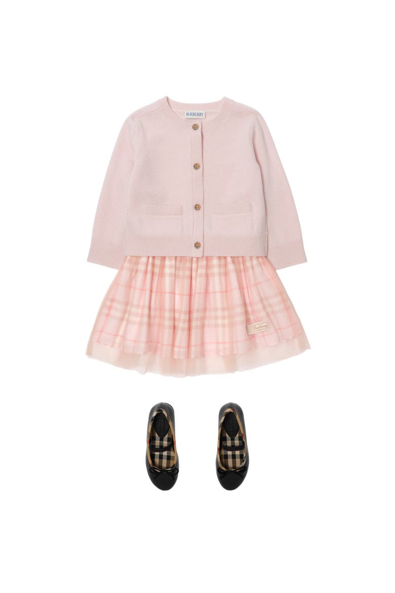 Check Silk Skirt, Alternate, color, Rose quartz