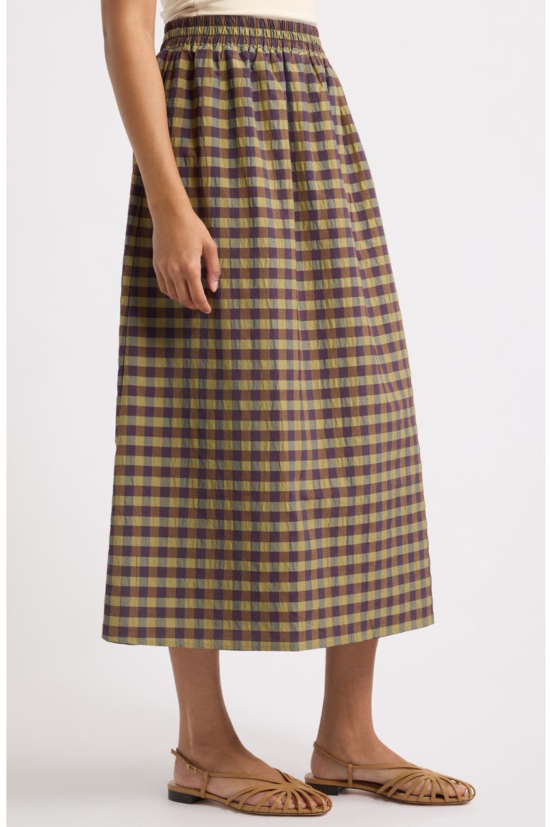 Dax Check Midi Skirt, Alternate, color, TAPENADE CHECK