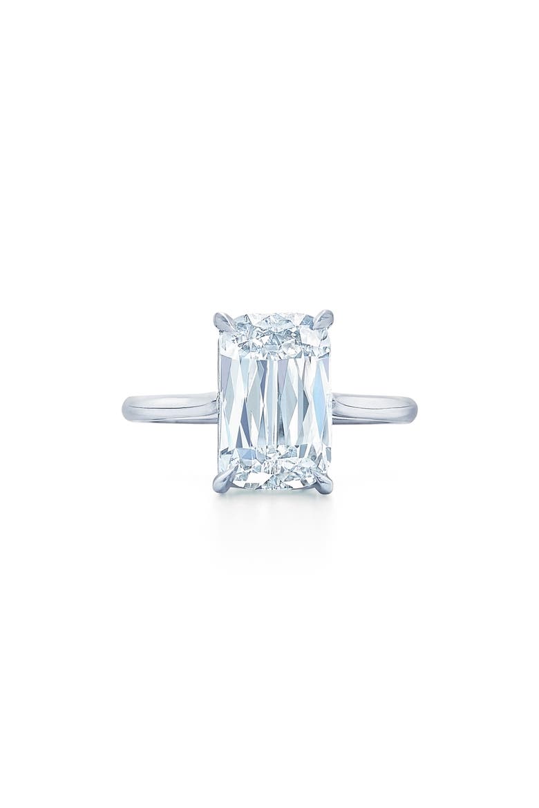 Ashoka Cut Diamond Solitaire Platinum Ring, Main, color, PLATINUM