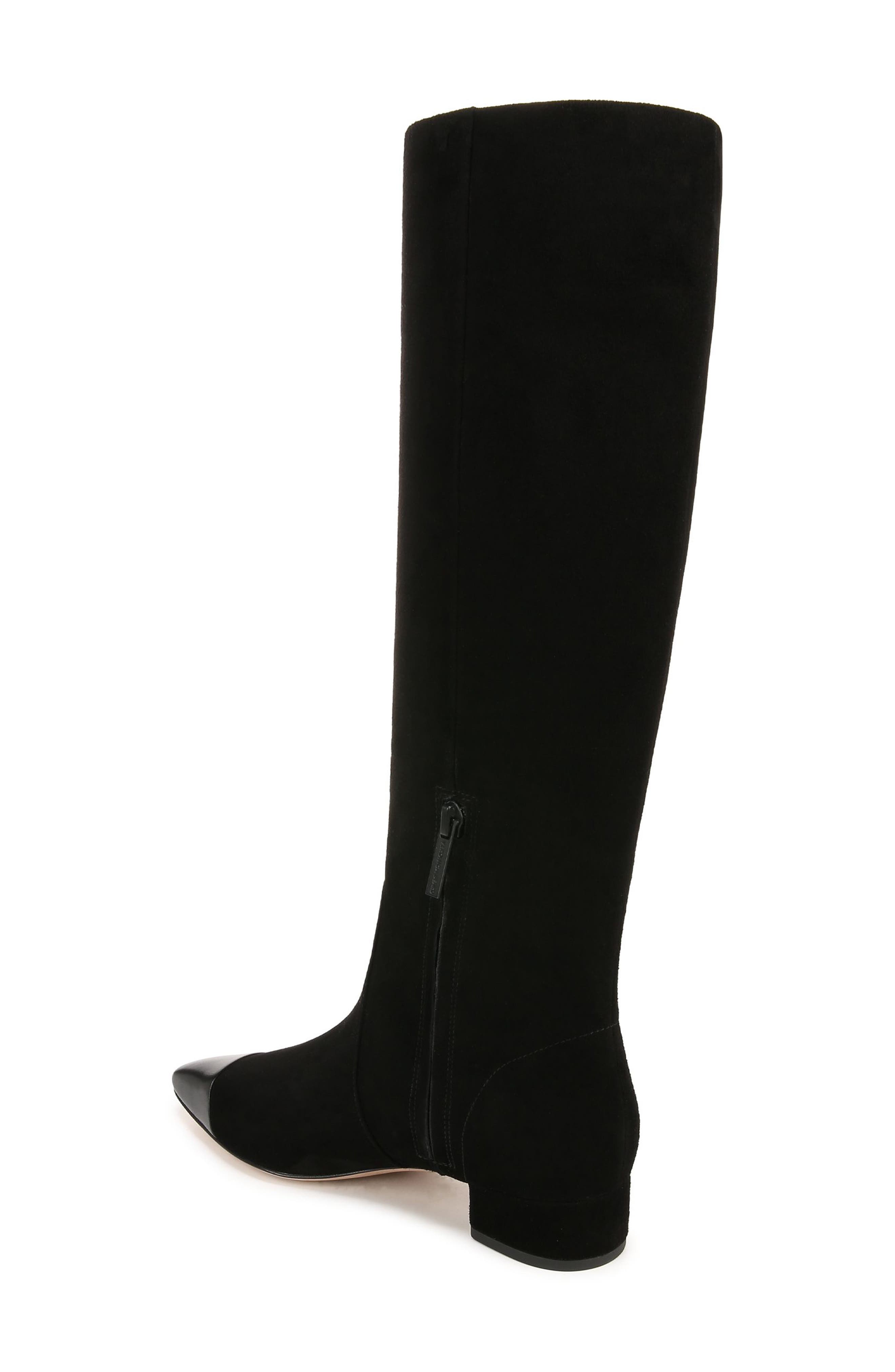 Veronica Beard Cecile Knee High Boot, Alternate, color, Black/ Black