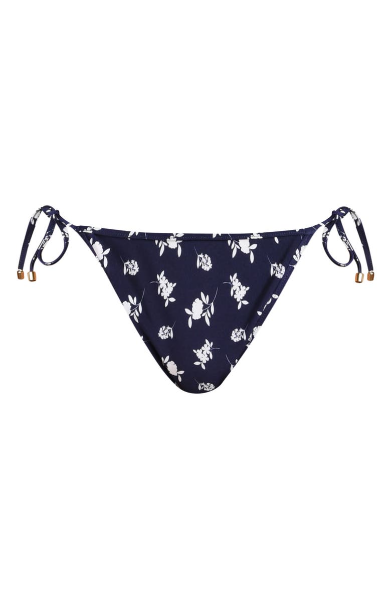 Sunshine 79 Flowers & Stripes Reversible Side Tie Bikini Bottoms, Alternate, color, 