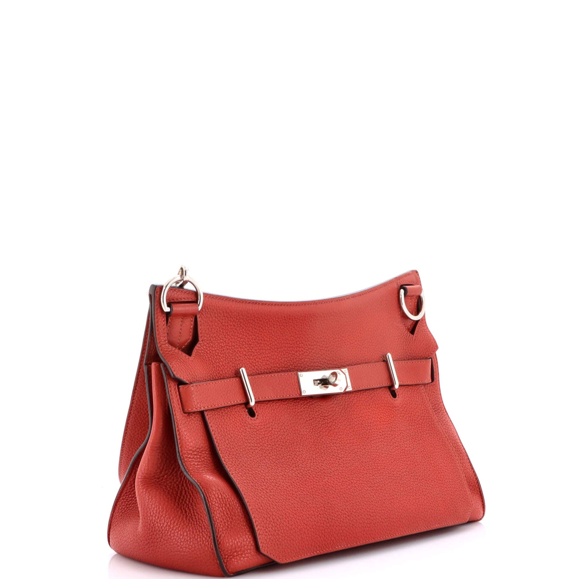 Pre-Owned Hermes Jypsiere Bag Clemence 34, Alternate, color, Brique