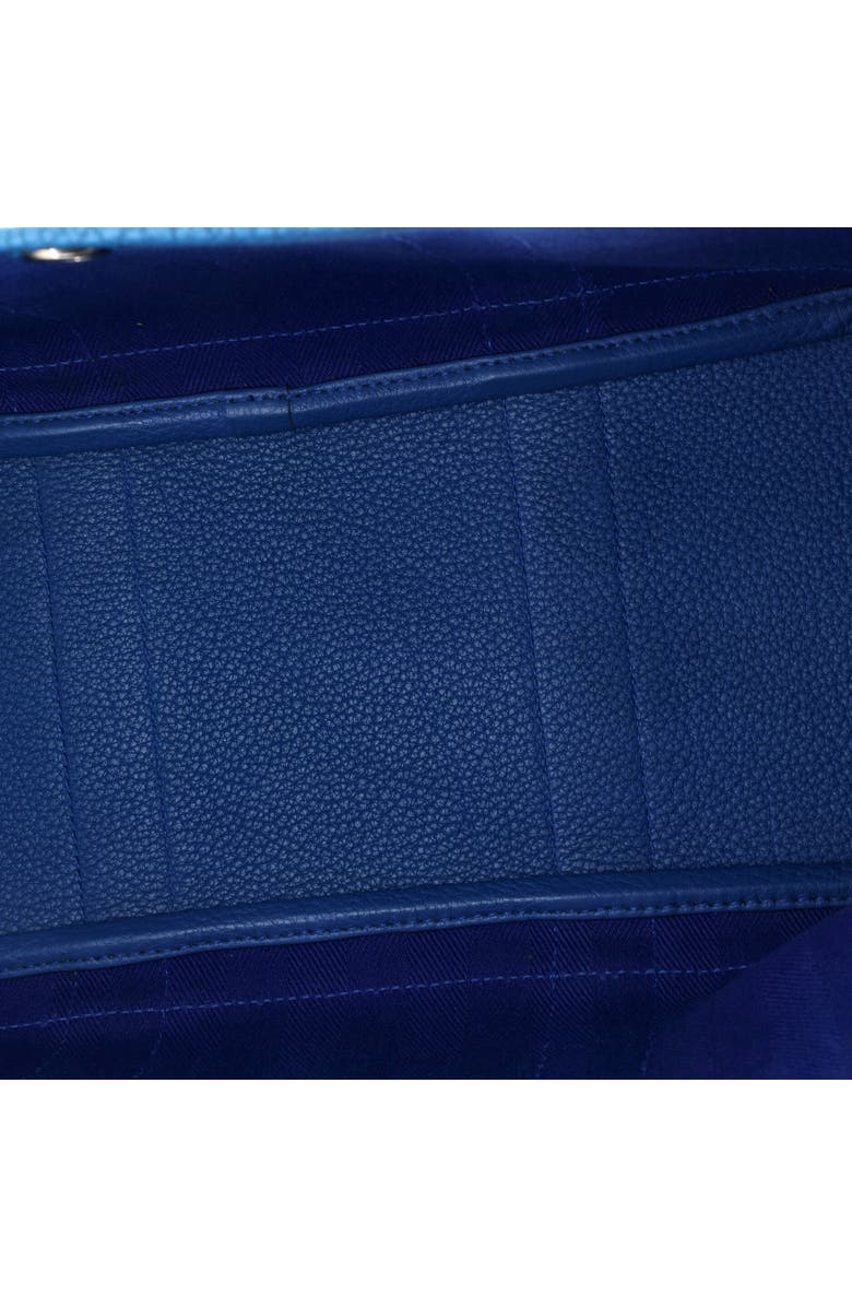 Pre-Owned Hermes Garden Party Tote Toile and Leather 30, Alternate, color, Bleu Zanzibar