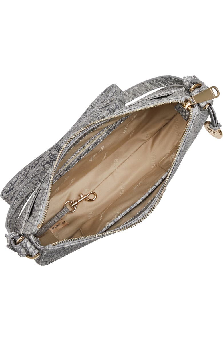 Brahmin Shayna Gradient Croc Embossed Leather Crossbody Bag, Alternate, color,