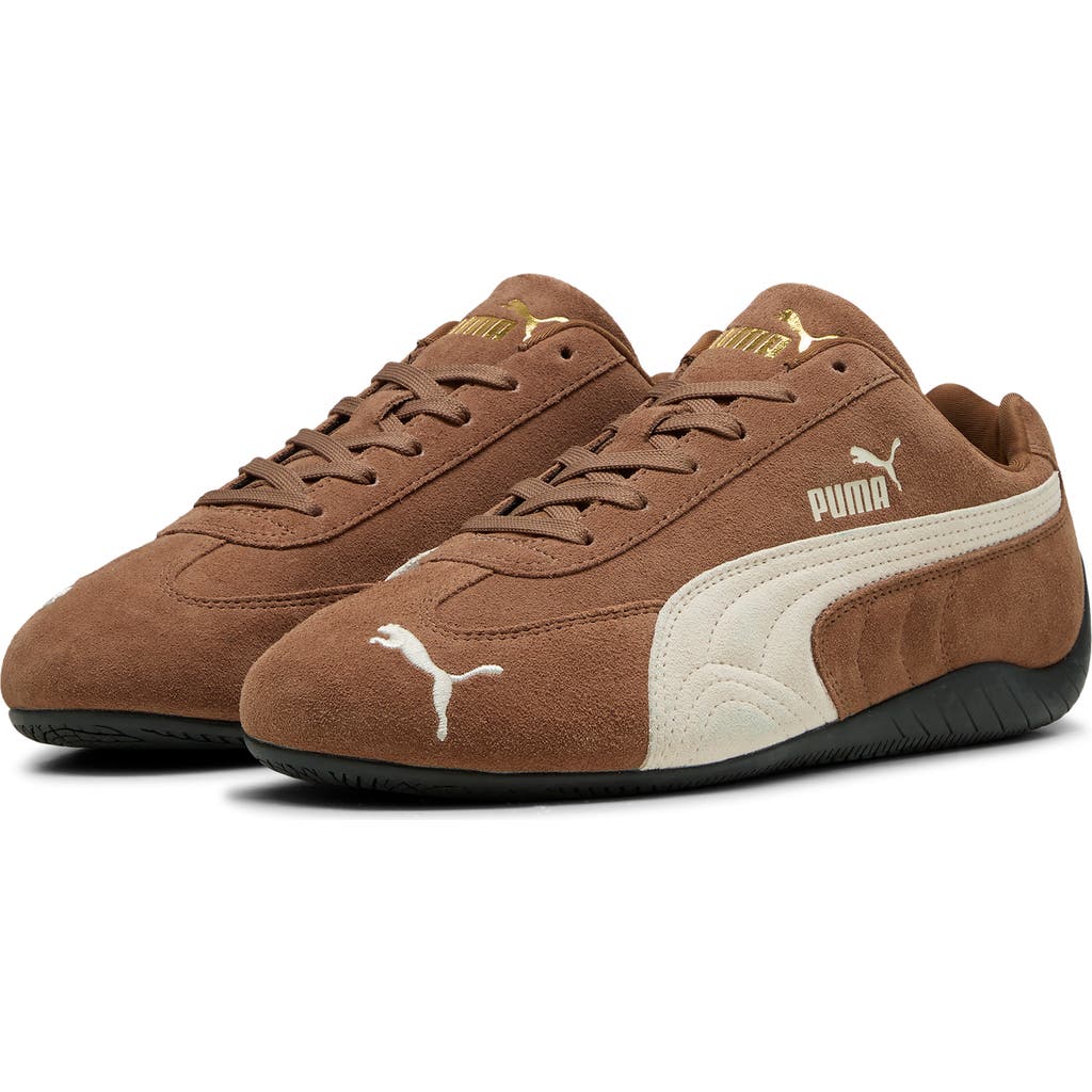 Puma Speedcat Archive Brown Sneakers With Side Logo In Suede Unisex In Brown