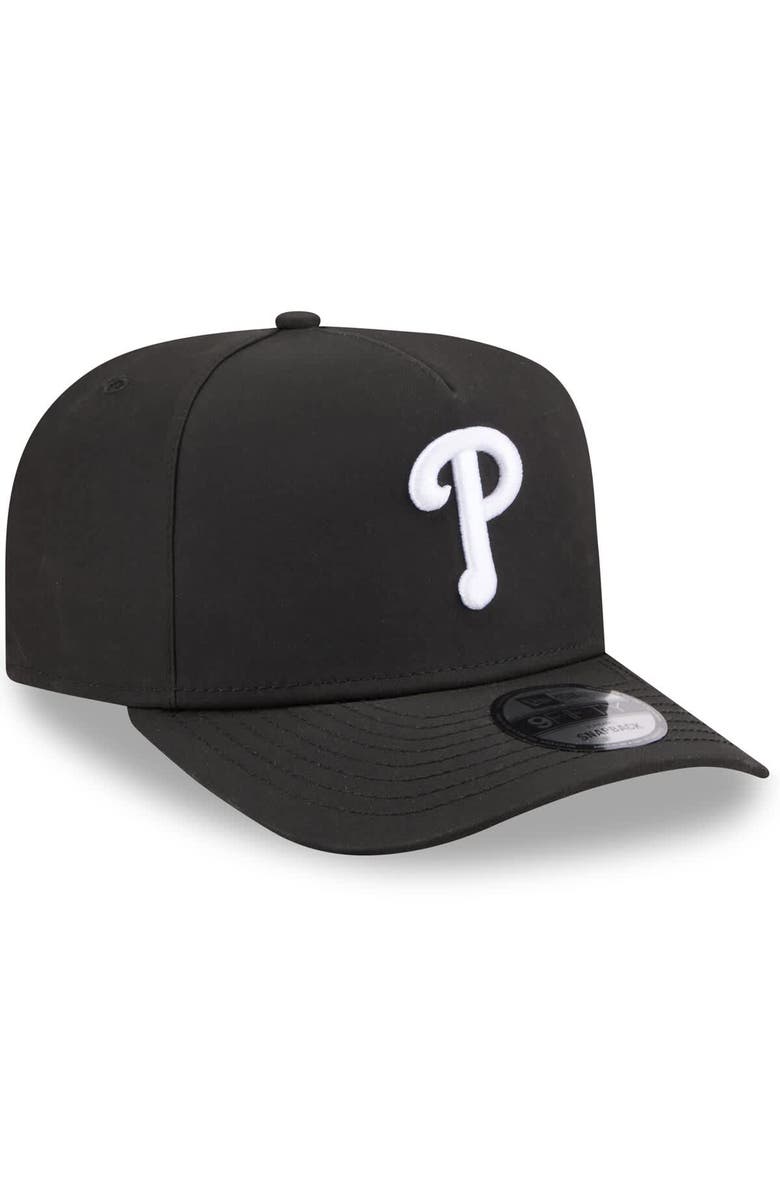 New Era Men's New Era x GORE-TEX  Black Philadelphia Phillies A-Frame 9FIFTY Adjustable Hat, Alternate, color, Black
