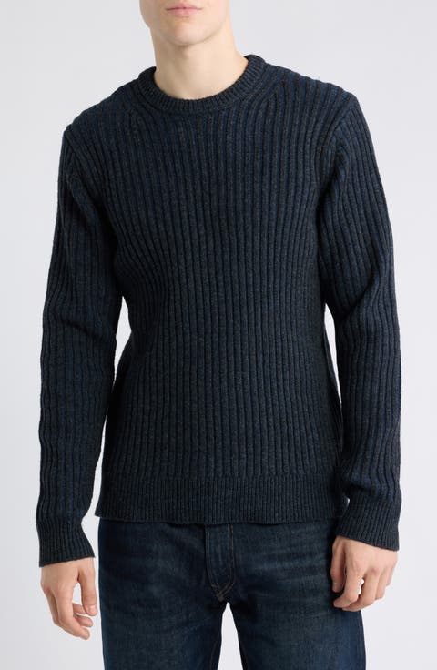 Two-Tone Crewneck Sweater