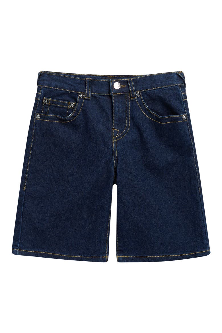 Kids' Denim Shorts, Main, color, DEEP BLUE