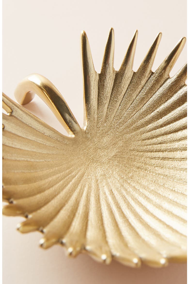 Anthropologie Palm Trinket Dish, Alternate, color, GOLD
