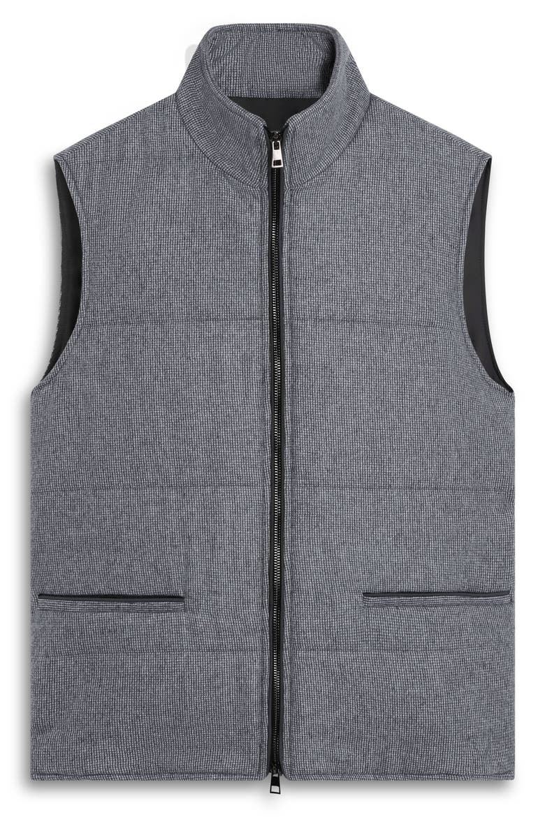 Wool Blend Padded Vest, Alternate, color, STONE