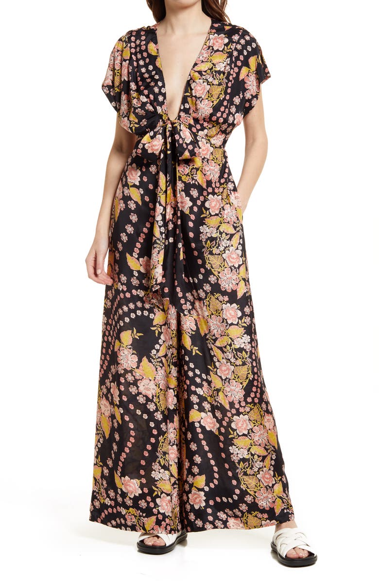Free People In the Mood for Love Floral Print Jumpsuit, Main, color, 