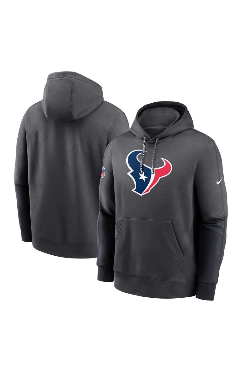 Nike Men's Nike Anthracite Houston Texans 2024 Sideline Club Pullover Hoodie, Alternate, color, Anthracite