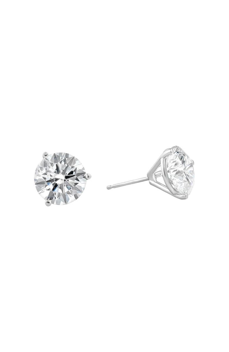 Bliss Diamond 3.20 Ct TW 14k Gold Lab Grown Round-Cut Diamond Martini Studs, Alternate, color, 14K White Gold