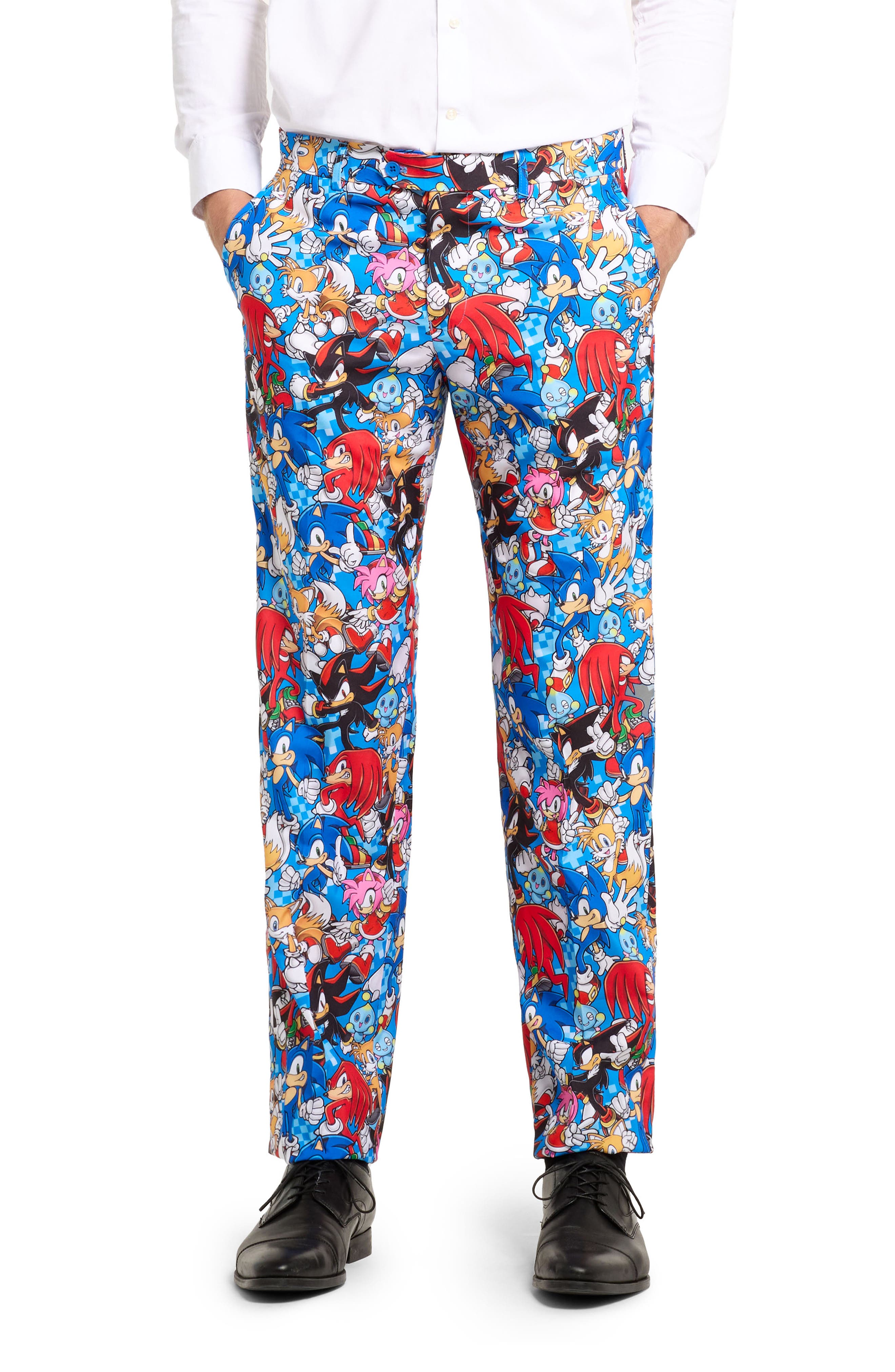 x Sonic the Hedgehog Slim Fit Two-Piece Suit & Tie Set (Men 