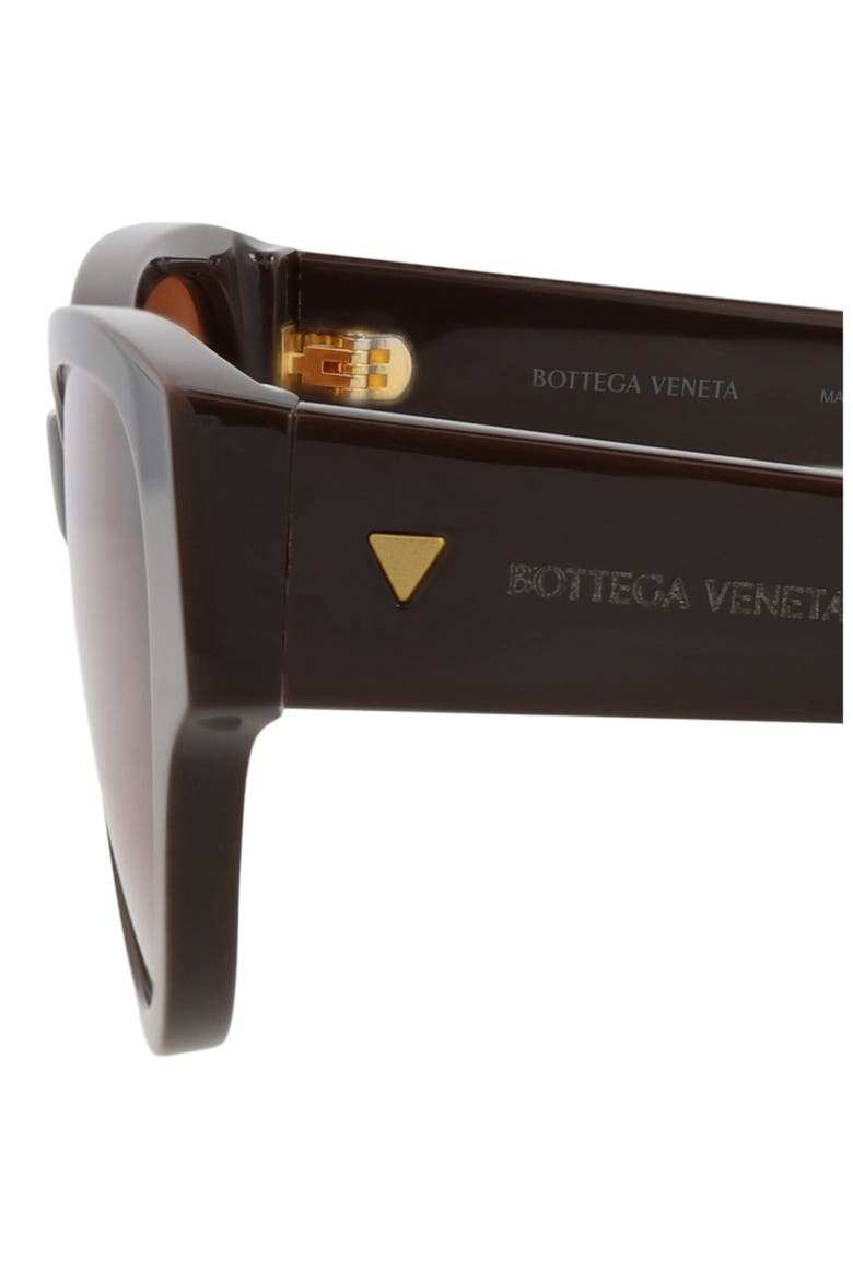 56mm Polarized Cat Eye Sunglasses, Alternate, color, BROWN BROWN ORANGE